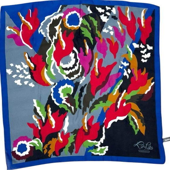 Cacharel LouLou Matching Scarf Set – Sheer Large & Smaller Poly Square - Picture 9 of 12